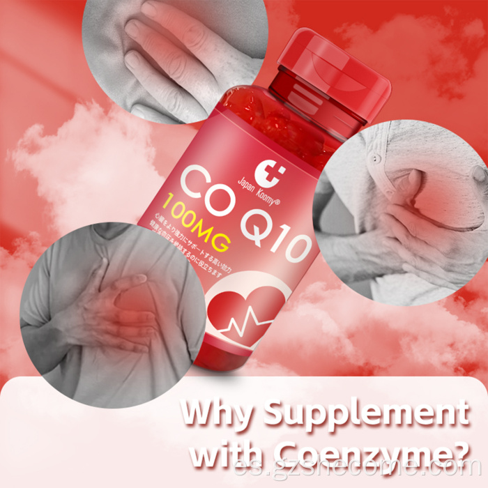 Shecome CoQ10 Softgels Soporte celular para la salud del corazón